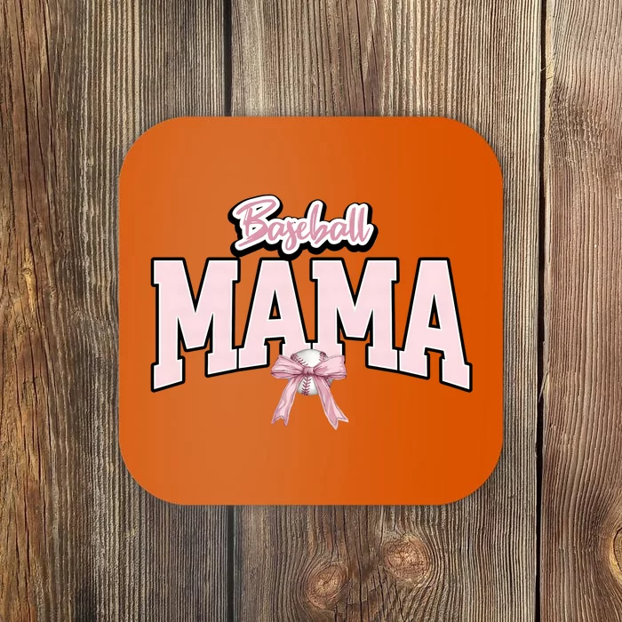 Baseball Mama Baseball Lover Team Family Coaster