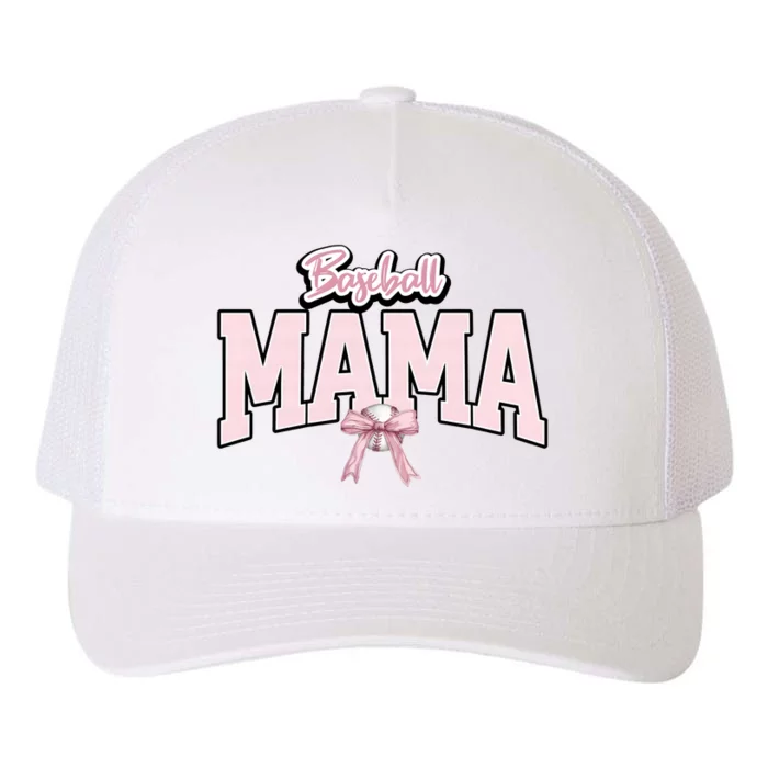 Baseball Mama Baseball Lover Team Family Yupoong Adult 5-Panel Trucker Hat