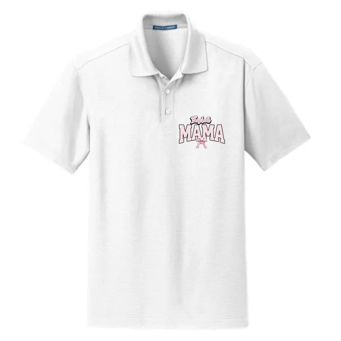 Baseball Mama Baseball Lover Team Family Dry Zone Grid Performance Polo