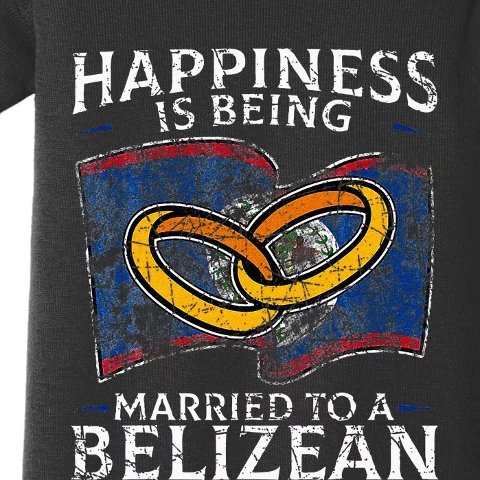 Belizean Marriage Belize Married Flag Wedded Culture Baby Bodysuit