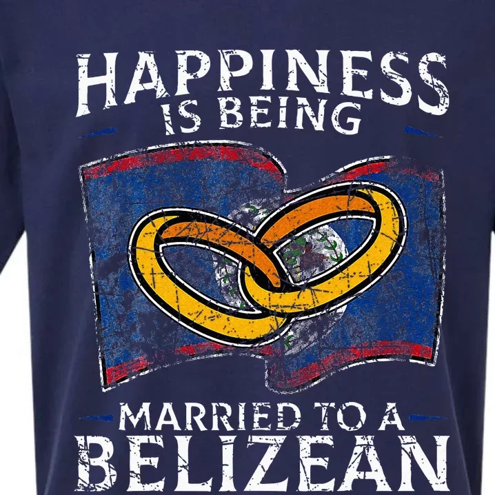 Belizean Marriage Belize Married Flag Wedded Culture Sueded Cloud Jersey T-Shirt