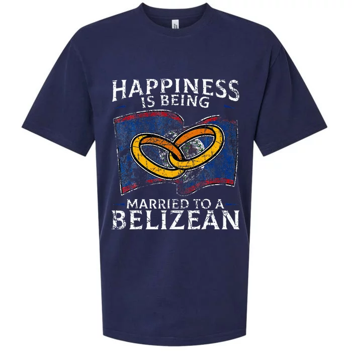 Belizean Marriage Belize Married Flag Wedded Culture Sueded Cloud Jersey T-Shirt