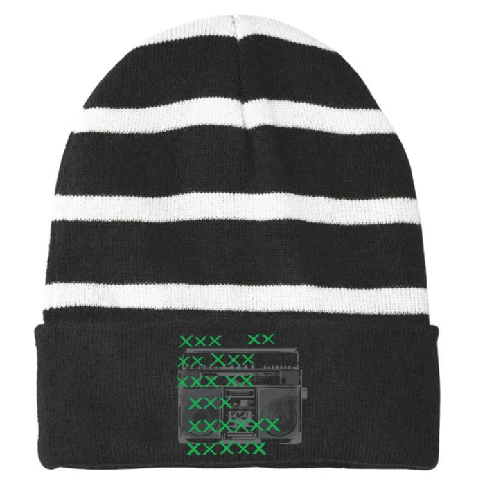 Bass Master Striped Beanie with Solid Band