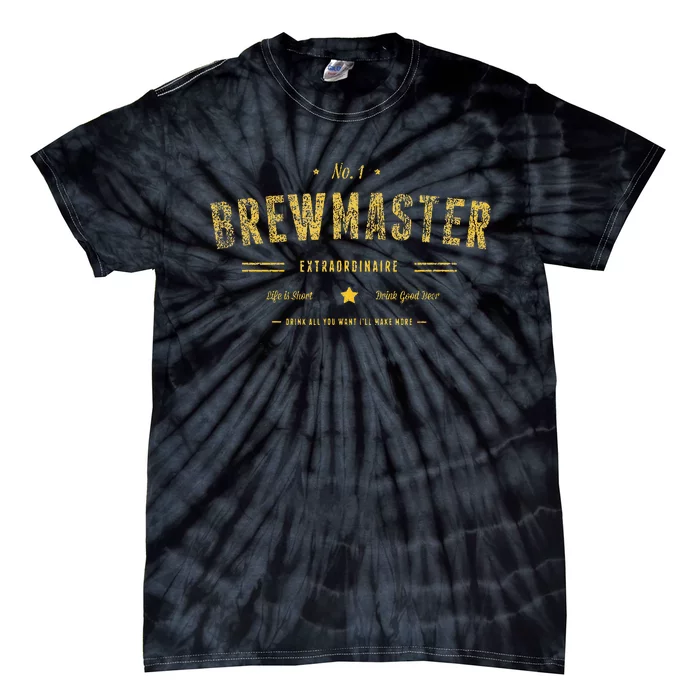 Brew Master Beer Brewing Homebrew Gift For Brewer Brewmaster Tie-Dye T-Shirt