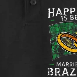 Brazilian Marriage Brazil Married Flag Wedded Culture Dry Zone Grid Performance Polo