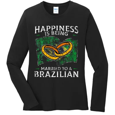 Brazilian Soccer Jersey Brazil Football Flag Ladies Missy Fit Long Sleeve  Shirt