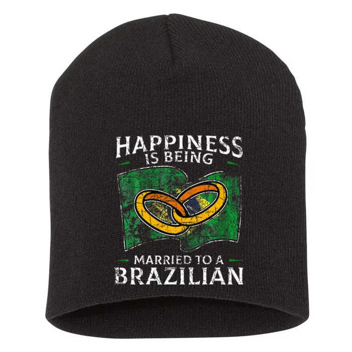 Brazilian Marriage Brazil Married Flag Wedded Culture Short Acrylic Beanie