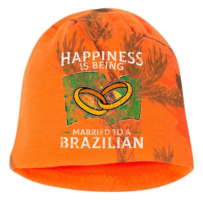 Brazilian Marriage Brazil Married Flag Wedded Culture Kati - Camo Knit Beanie