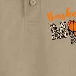 Basketball Mom Basketball Proud Mom Game Day Outfit Gift Dry Zone Grid Performance Polo