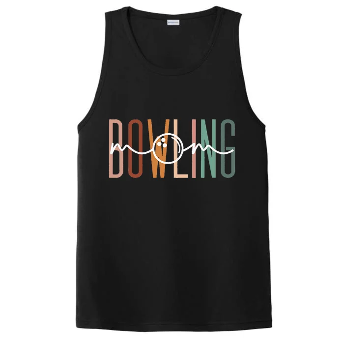 Bowling Mom Bowling Mama Cute Mom Life Bowling Performance Tank