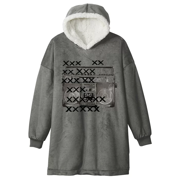 Bass Masters Boombox Hooded Wearable Blanket