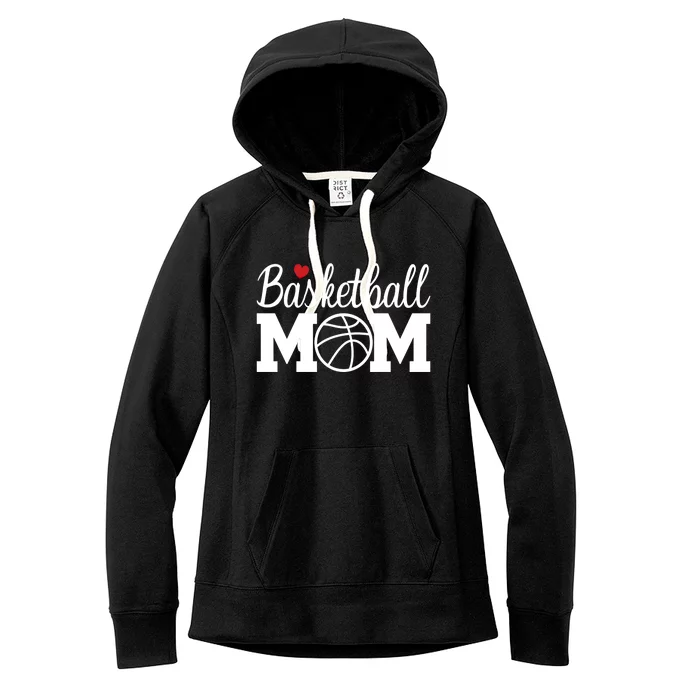 Basketball Mom Basketball Mom Life Game Day Cheer Mom Cool Gift Women's Fleece Hoodie