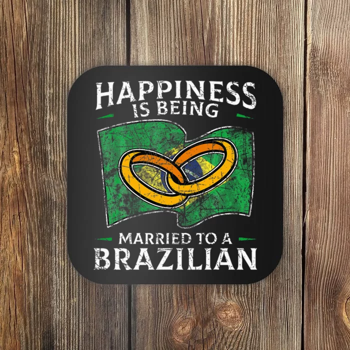 Brazilian Marriage Brazil Married Flag Wedded Culture Coaster