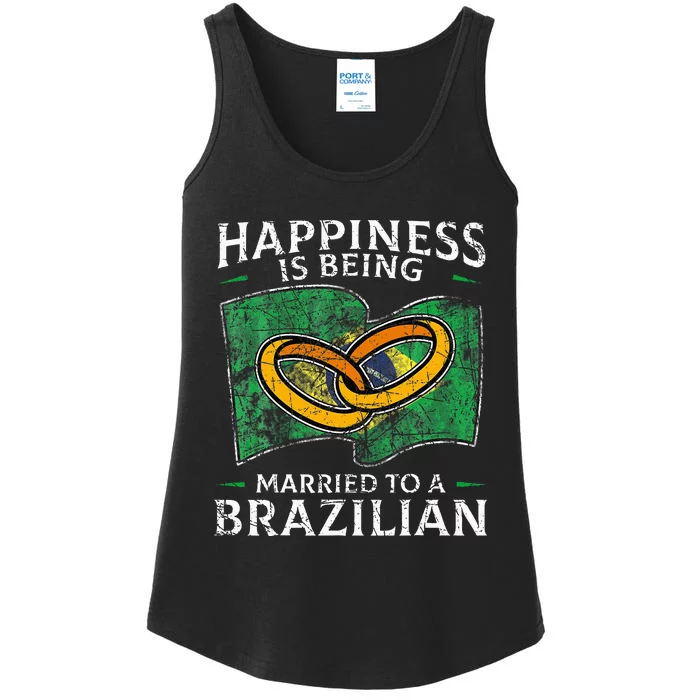 Brazilian Marriage Brazil Married Flag Wedded Culture Ladies Essential Tank