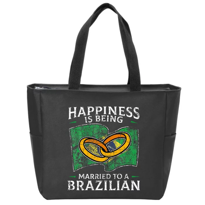 Brazilian Marriage Brazil Married Flag Wedded Culture Zip Tote Bag