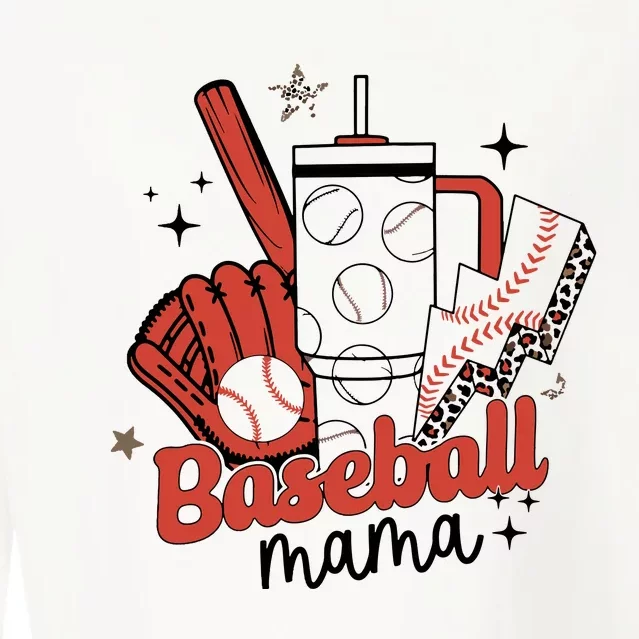 Baseball Mama Cropped Pullover Crew