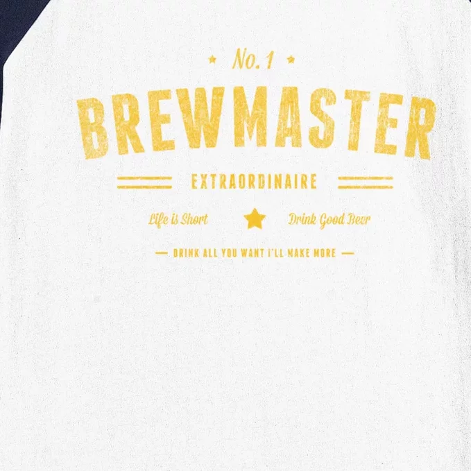 Brew Master Beer Brewing Homebrew Gift For Brewer Brewmaster Great Gift Baseball Sleeve Shirt