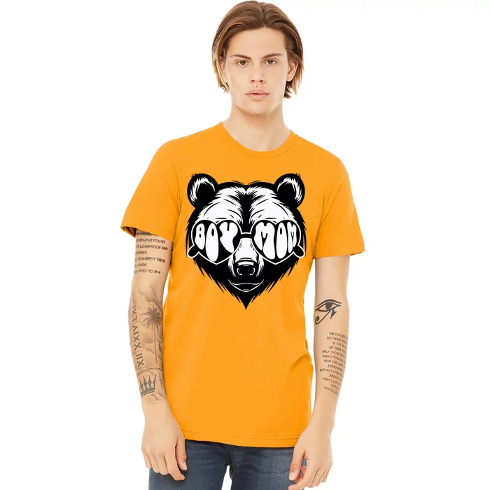 Boy Mom Bear Mothers Day Cool Gifts Premium T-Shirt