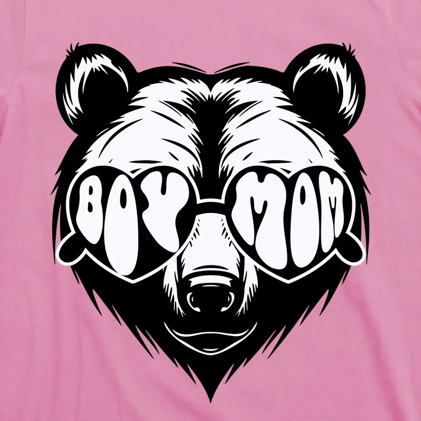 Boy Mom Bear Mothers Day Cool Gifts T-Shirt