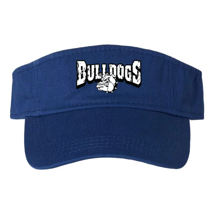 Bulldogs Mascot Back To School Team Spirit Valucap Bio-Washed Visor