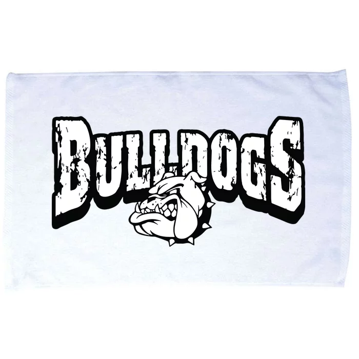 Bulldogs Mascot Back To School Team Spirit Microfiber Hand Towel