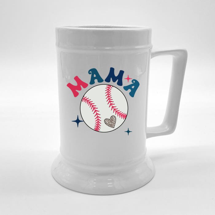 Baseball Mama Front & Back Beer Stein