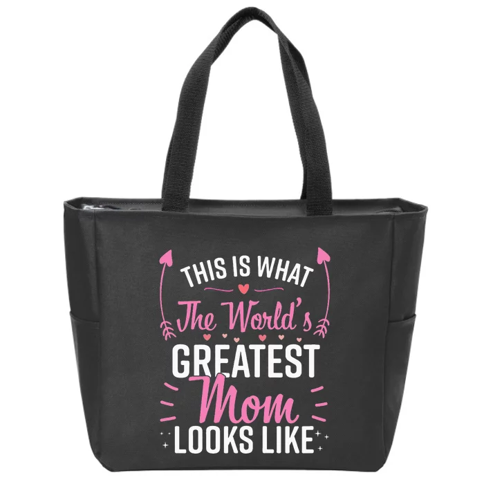 Best Mom Best Mother funny lover mom mother's day Zip Tote Bag