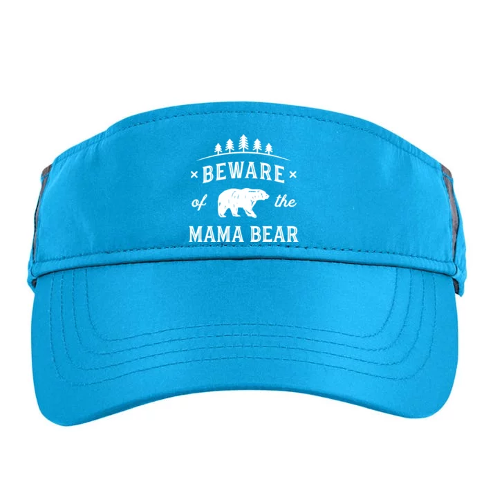 Beware Mama Bear Mom Protect Strong Mother Graphic Clip Art Cool Gift Adult Drive Performance Visor