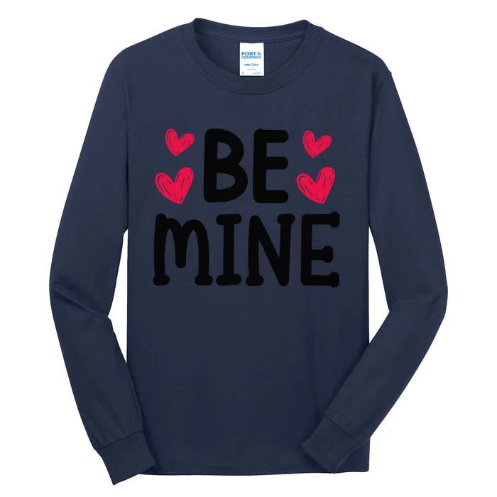 Be Mine Buffalo Red Plaid Love Valentines Day For Couple Great Gift Tall Long Sleeve T-Shirt