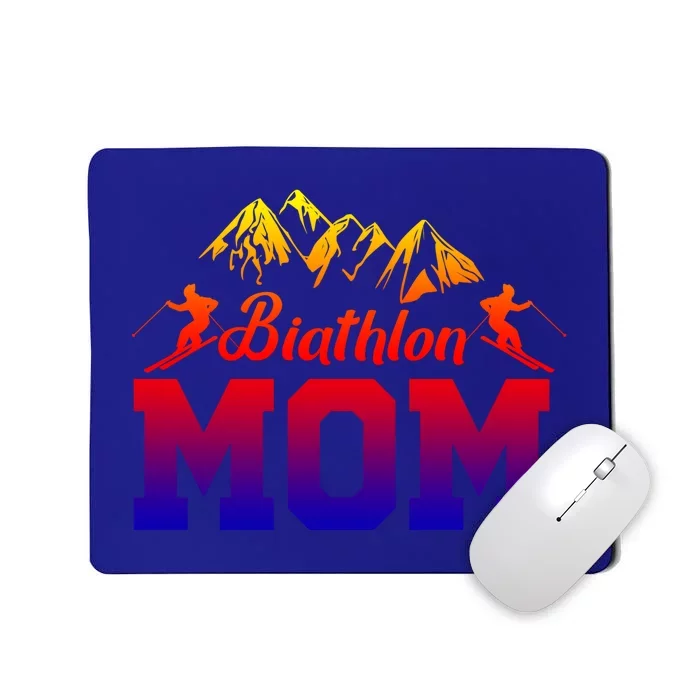 Biathlon Mom Biathlete Ski Skiing Winter Sports Snow Gift Mousepad