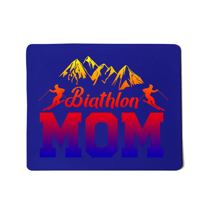 Biathlon Mom Biathlete Ski Skiing Winter Sports Snow Gift Mousepad