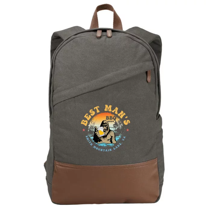 Best ManS Bbq 2024 Smith Mountain Lake Bigfoot Cotton Canvas Backpack