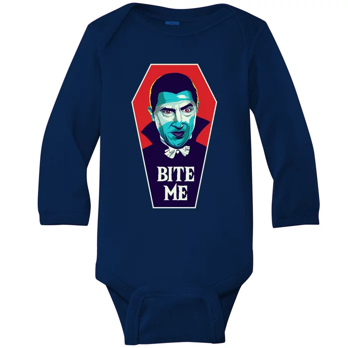 Bite Me Baby Long Sleeve Bodysuit