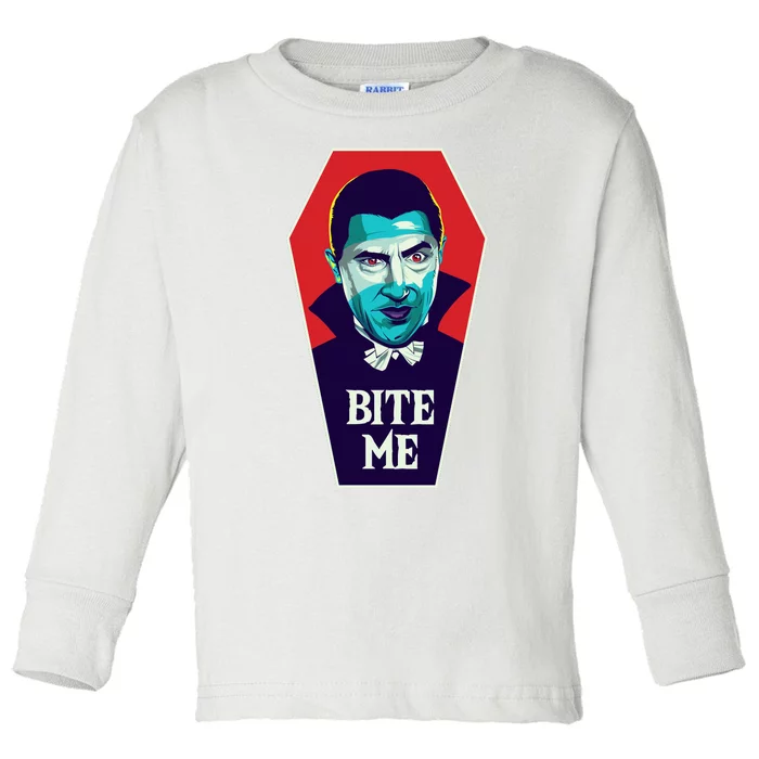 Bite Me Toddler Long Sleeve Shirt