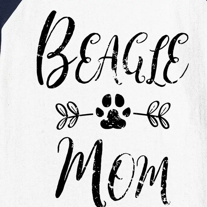 Beagle Mom Beagle Mom Lover Owner Funny Dog Mom Baseball Sleeve Shirt