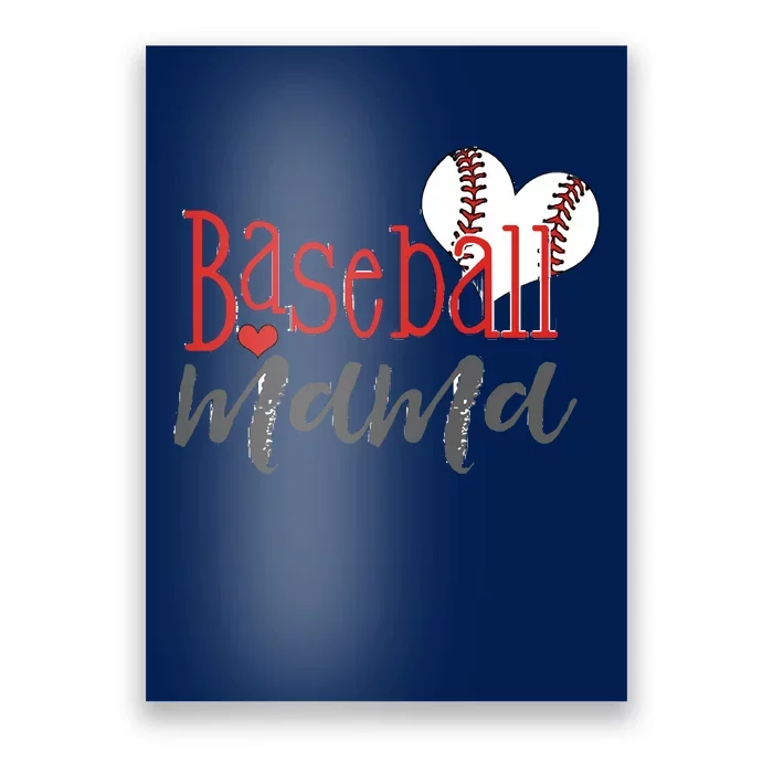 Baseball Mom Baseball Mama Baseball Mom Poster