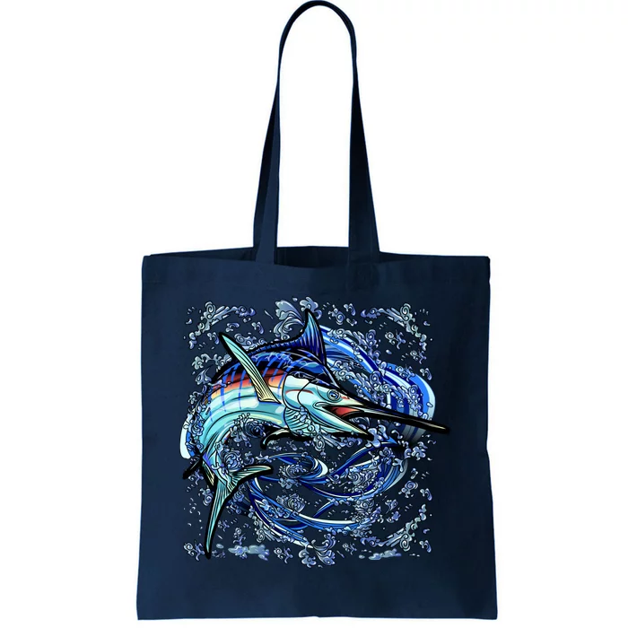 Blue Marlin Tote Bag