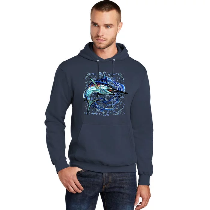 Blue Marlin Tall Hoodie