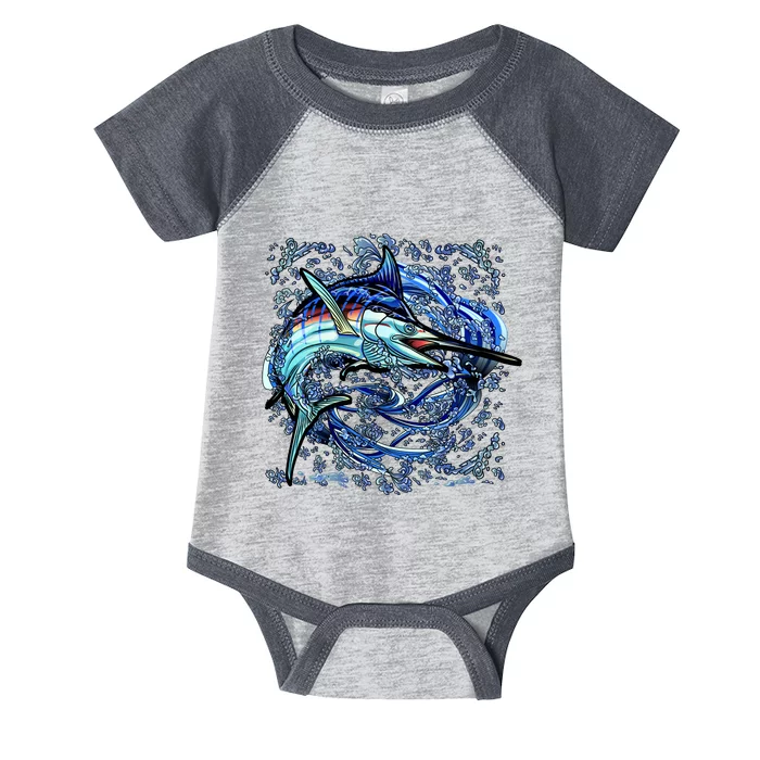 Blue Marlin Infant Baby Jersey Bodysuit