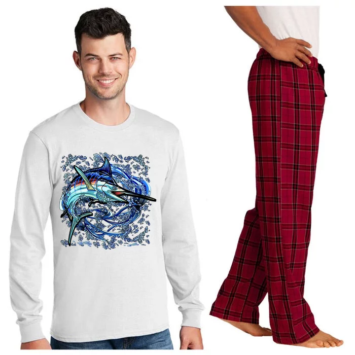 Blue Marlin Long Sleeve Pajama Set