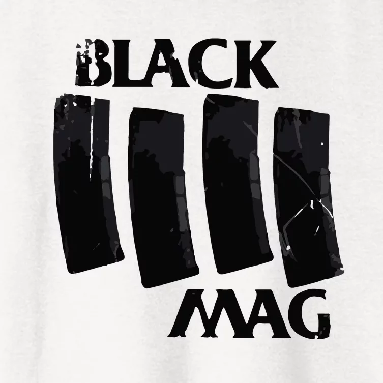 Black Mag Women's Crop Top Tee