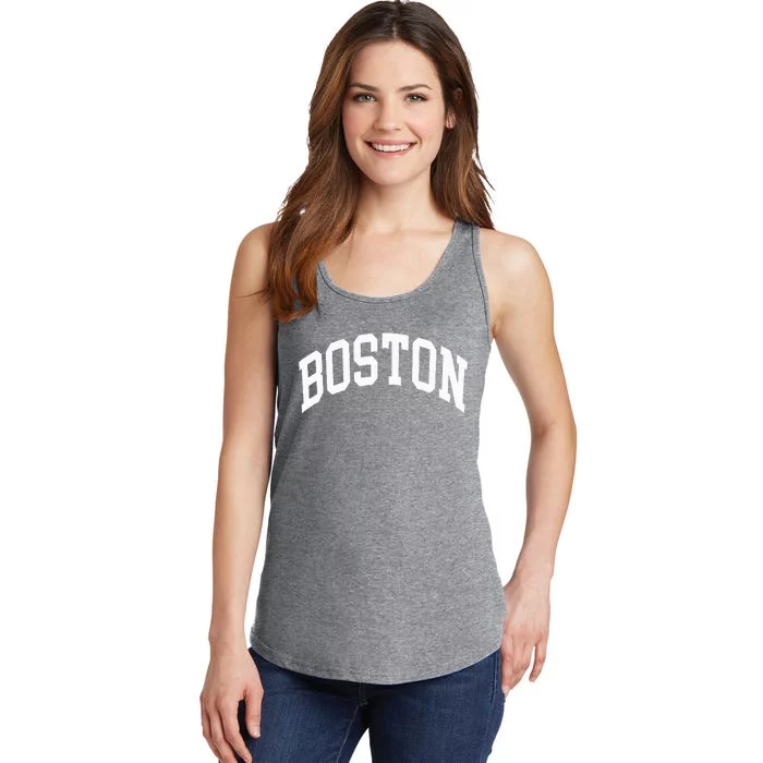 Boston Massachusetts Ladies Essential Tank