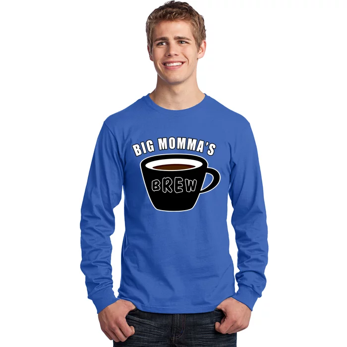 Big Mommas Brew Funny Coffee Lovers Camping Gift For Mom Funny Gift Long Sleeve Shirt