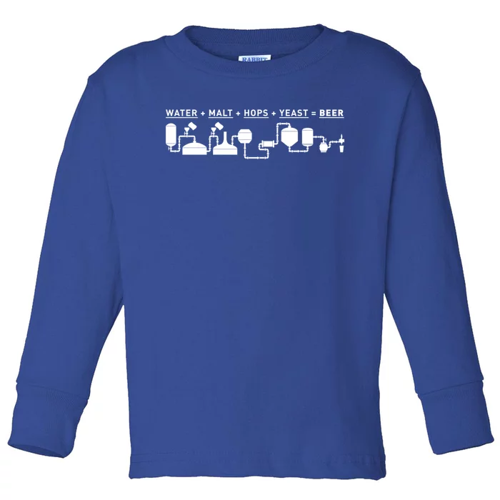 Beer Making Cycle Diagram For Homebrew Gift Toddler Long Sleeve Shirt