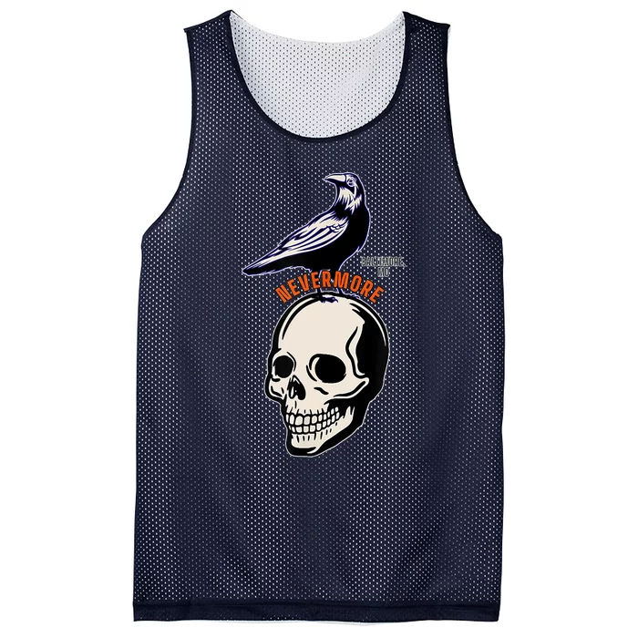 Baltimore Maryland Crow Birds Skull Hardcore Logo Mesh Reversible Basketball Jersey Tank