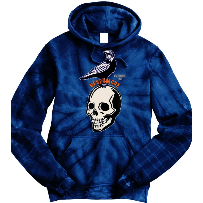 Baltimore Maryland Crow Birds Skull Hardcore Logo Tie Dye Hoodie