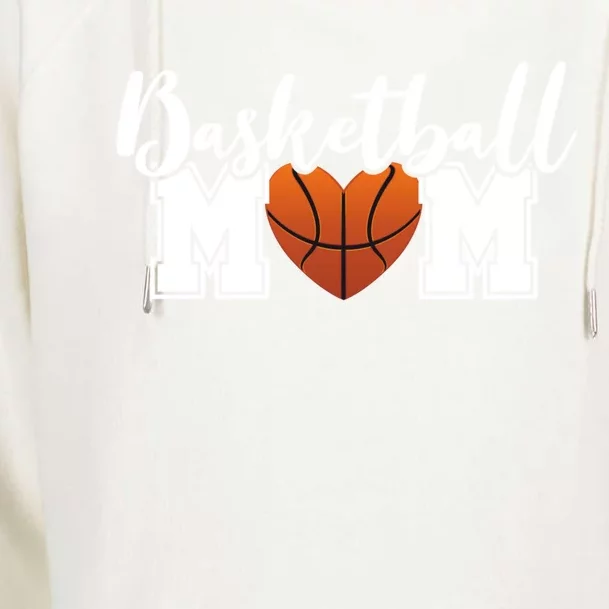 Basketball Mom Cool Gift Womens Funnel Neck Pullover Hood