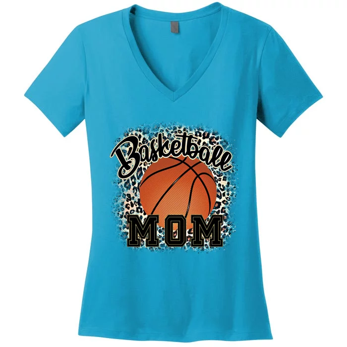 Basketball Mom Cool Gift Women's V-Neck T-Shirt