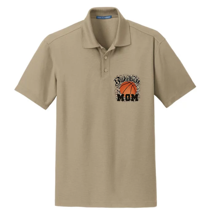 Basketball Mom Cool Gift Dry Zone Grid Performance Polo