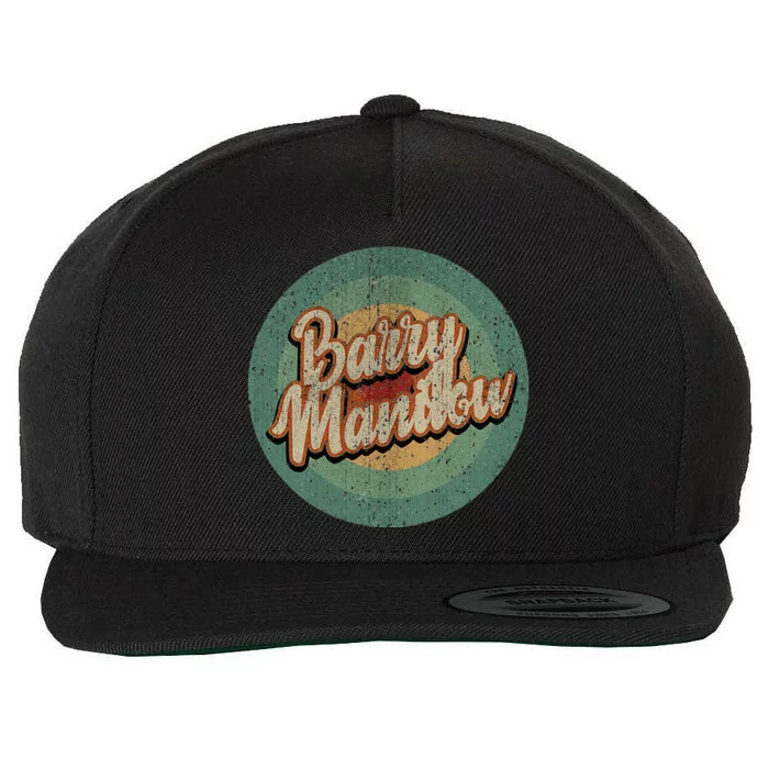 Barry Manilow Circle Retro Wool Snapback Cap